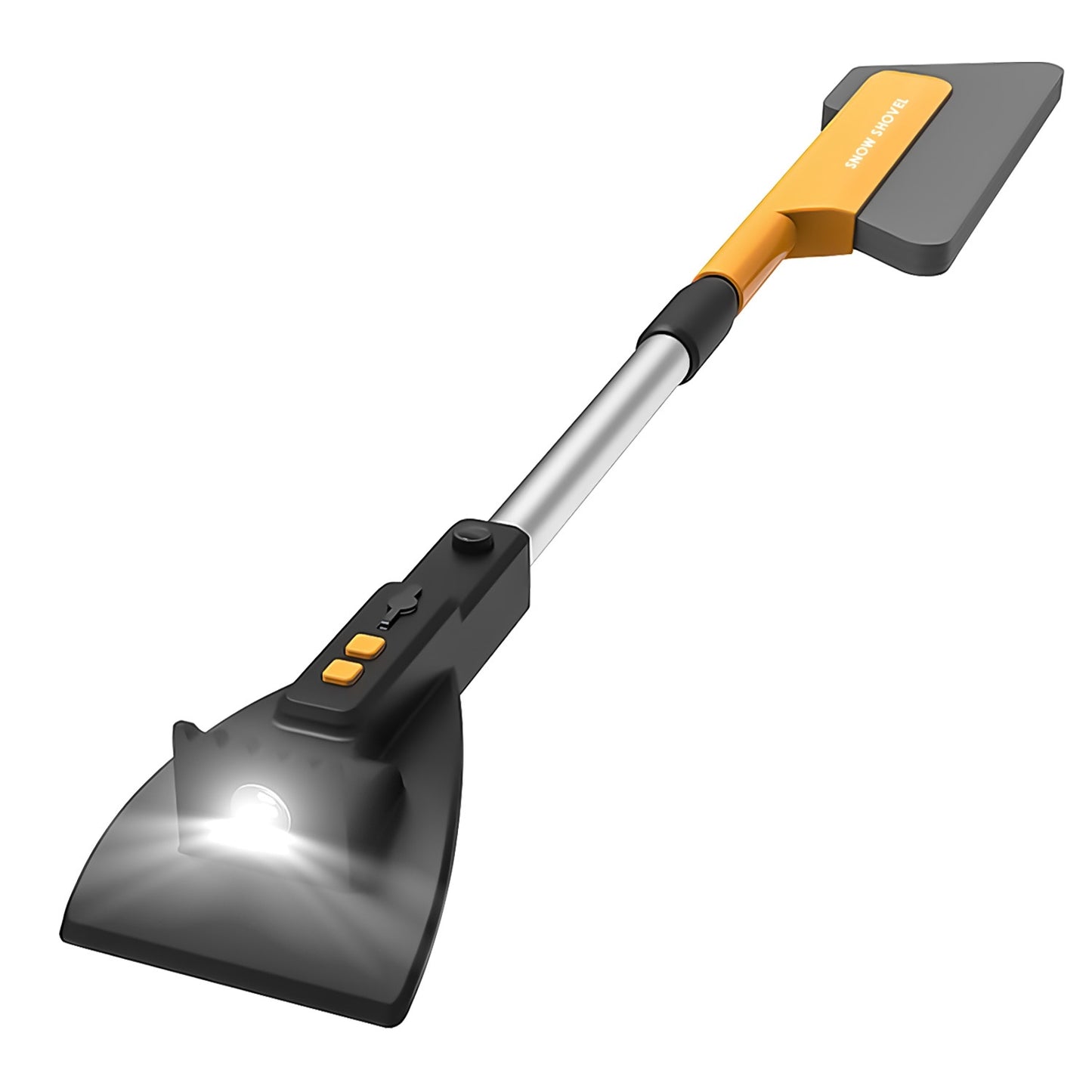 1Pc 3 In 1 Car Snow Removal Shovel With Lights Car Snow Removal Tool Telescopic Windshield Ice Scraper Snow Brush Shovel