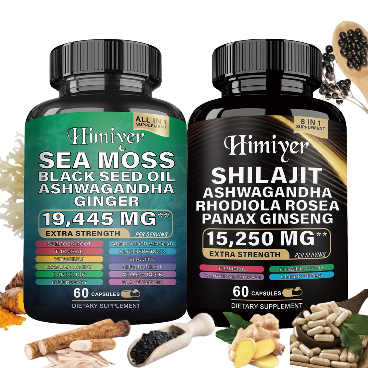 Sea Moss + Shilajit Capsules Set – Extra Strength | Buy in USA