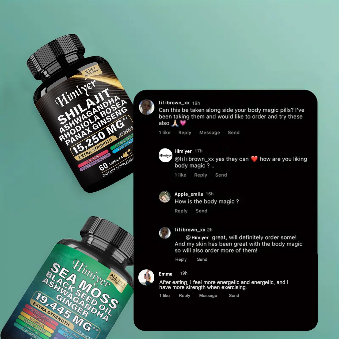 Sea Moss + Shilajit Capsules Set – Extra Strength | Buy in USA