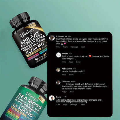 Sea Moss + Shilajit Capsules Set – Extra Strength | Buy in USA