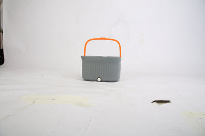 Spin Mop And Bucket System Includes Dual Compartment Mop Bucket 4Pcs Thick Washable Microfiber Mop Pads For Home Cleaning