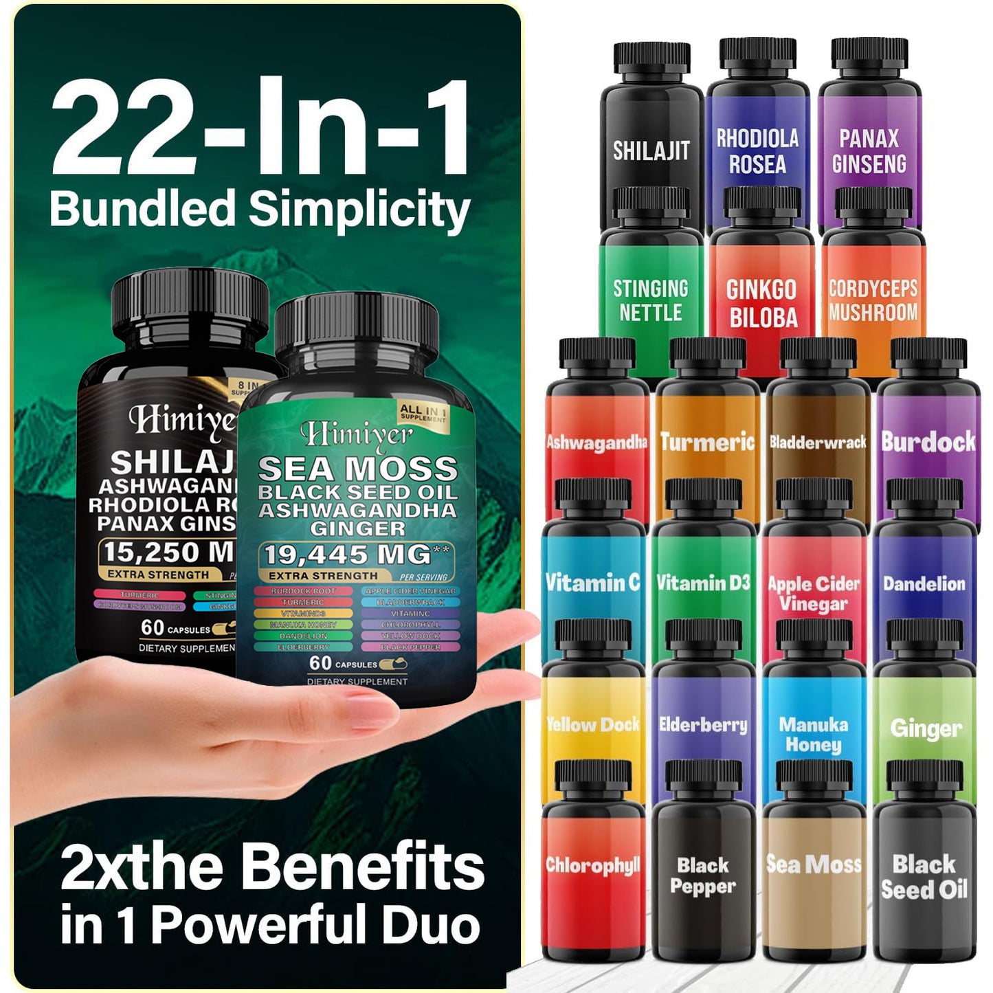 Sea Moss + Shilajit Capsules Set – Extra Strength | Buy in USA