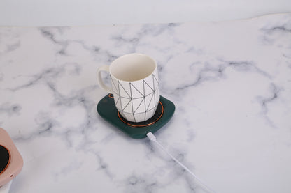 3 Color Options -- 1Pc Electric Coffee Mug Warmer For Desk Auto Shut Off USB Tea Milk Beverage Cup Heater Heating Plate For Office Home 3 Temperature Setting